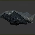 Scenic Natural Landscape With Blue Rocky Textures And Layered Mountainous Formations
