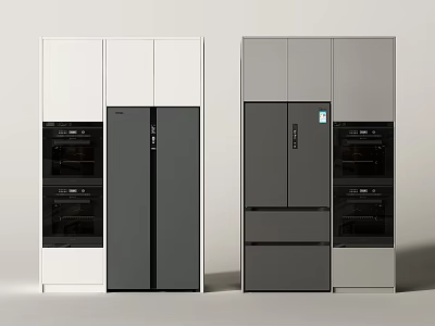 Refrigerator Cabinet Embedded Refrigerator Cross Door Refrigerator French Refrigerator Double Door Refrigerator Steaming Oven Double Door Refrigerator Double Door Refrigerator Four Door Refrigerator 3d model
