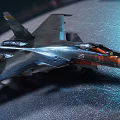 Soviet fighter Su 27 aircraft model 3d model