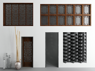 Chinese windows and doors 3d model