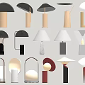 Table lamp combination 3d model