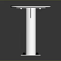 Black Fitness Platform With Footprint Grooves And FIT Logo On Silver Metal Stand
