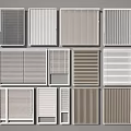 Various Window Blinds With Different Styles And Color Options For Home Decor