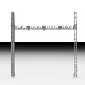 Heavy Duty Metal Construction Component Featuring Steel Frame And Support Beams