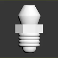 High Precision Silver Metal Threaded Bolt Component for Durable Computer Hardware Assembly
