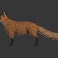 Modern fox Firefox 3d model