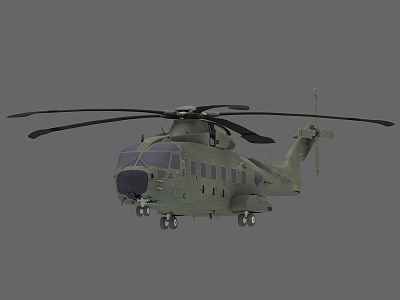 modern helicopter combat military helicopter 3d model