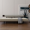 Minimalist leisure sofa 3d model