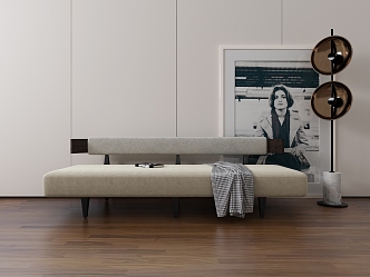 Minimalist leisure sofa 3d model