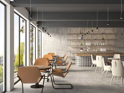 Office Rest Area Modern Rest Area 3d model