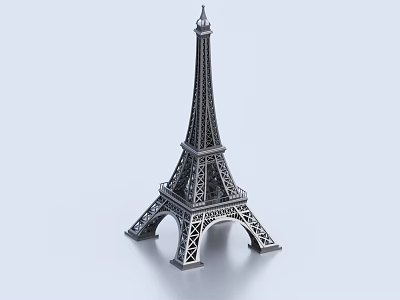 Eiffel Tower Model Decorative Ornament Set For Home Decor With Intricate Design 3d model