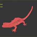 Lizard Anime Lizard Cartoon Lizard Reptile Cold Blooded Animal Reptile 3d model
