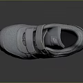 Nike Kids' Gray Casual Shoes With Velcro Straps Mesh Upper And Rubber Sole