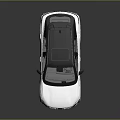 Modern White SUV with Black Roof Front Grille Sleek Body Lines and Stylish Rims