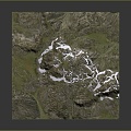 Geography, topography, mountain shape, ridge, ridge, valley, mountain range, canyon, geomorphology, mountain peak, mountain body 3d model