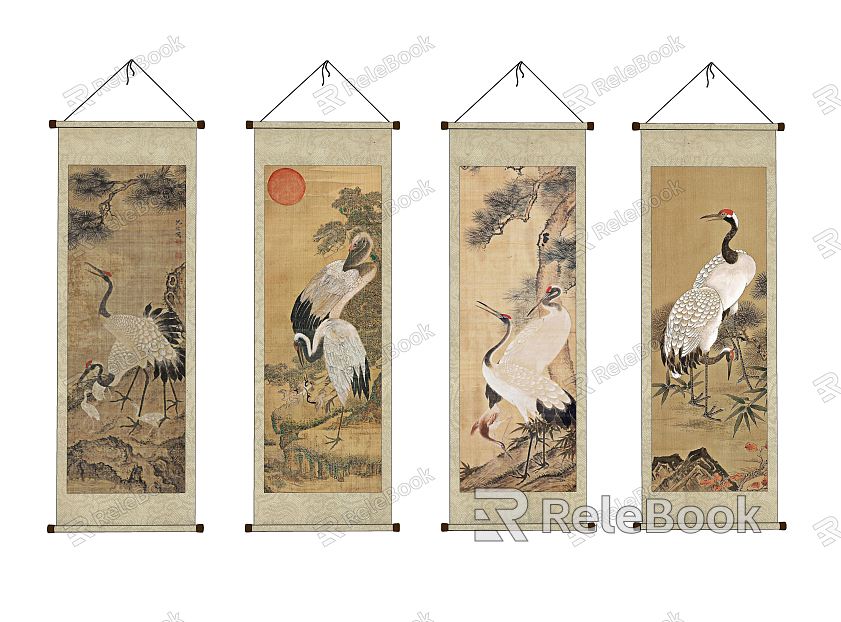 New Chinese Animal Painting Elegant Ink Decorative Painting model