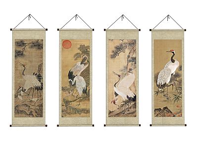 New Chinese Animal Painting Elegant Ink Decorative Painting model