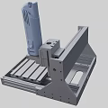 CNC milling machine 3d model