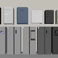 Modern Refrigerators and Freezers in Different Styles Various Colors Sleek Designs and Digital Screens