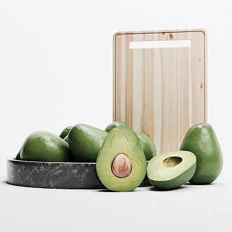 modern avocado 3d model