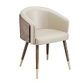 Modern Wooden Dining Table Set With Oval Top And Six Chairs Featuring Sleek Metal Legs