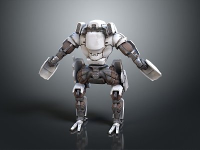 Modern Robot Mech Warrior Mech Soldier Machine Battlearm Mechanical Battlearm 3d model