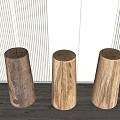 Modern Stool Stump Stool 3d model