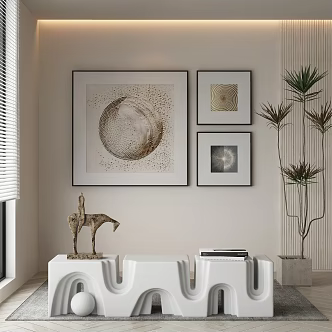 modern decorative painting 3d model