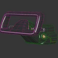 Automotive Parts Black Mirror Housing With Camera Sensor And Smooth Surface