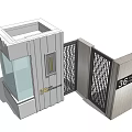 Modern Security Booth 3d model