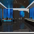 Luxurious SPA Sauna Interior Design With Marble Walls Wooden Ceiling And Relaxation Seating