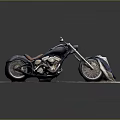 Vintage Black Motorcycle With Brown Seat On Stone Pavement And Covered Cloth