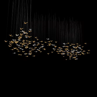 Creative Hanging Decoration Air Ceiling Decoration Pendant Atmosphere Ceiling Huan Chuang Kindergarten Beauty Salon Shopping Mall Hotel Club Exhibition and Sale Acrylic Bird 3d model