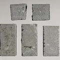 Gray Textured Decorative Stone Blocks With Natural Surface For Design Projects 3d model