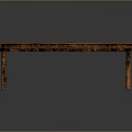 Stylish Wooden Table With Unique Brown Texture And Carved Legs Design
