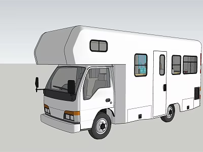 Modern RV Park Landscape 3d model