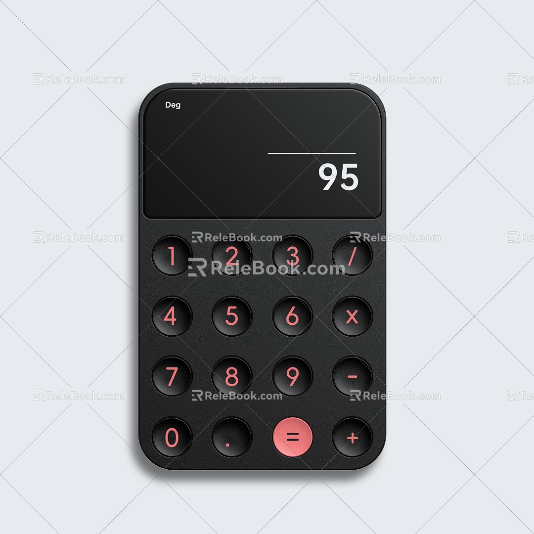 Modern Calculator 3d model