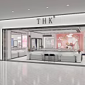 Modern Luxury Jewelry Store Interior Design With Glass Display Cases White Counter And Marble Floor