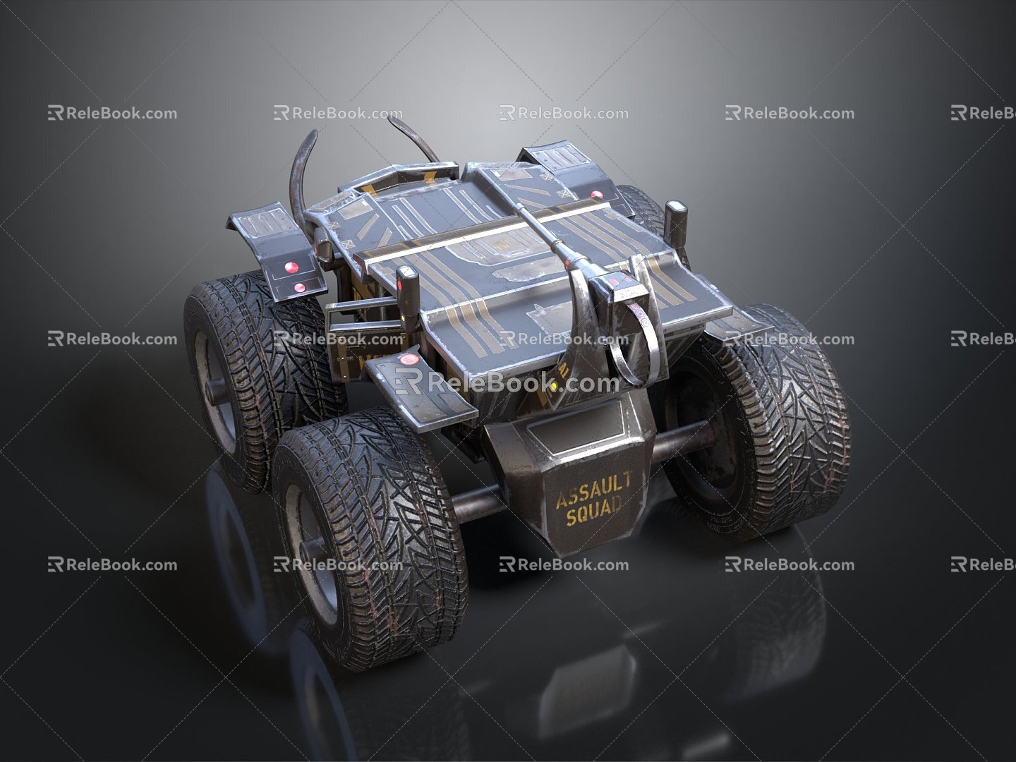 All Terrain Vehicle Toy Car Four-wheeler Beach Car Four-wheel Motorcycle Mountain Bike Off-road Mountain Bike 3d model