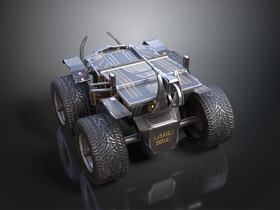 All Terrain Vehicle Toy Car Four-wheeler Beach Car Four-wheel Motorcycle Mountain Bike Off-road Mountain Bike 3d model