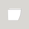 Modern White Toilet With Sleek Ceramic Design For Bathroom Interiors