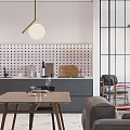 Bright Modern Apartment Interior With Herringbone Floor Window Desk Chair TV And Sofa