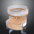 Modern Spiral Staircase Design Featuring Wooden Steps And Transparent Glass Railings