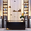 New Chinese Reception Desk 3d model