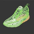White Lightweight Athletic Sneakers With Breathable Mesh Upper And Black Accents