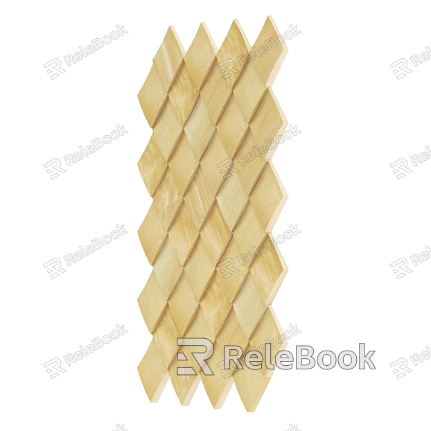 Modern background wall background wall modeling solid wood background wall model