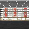 Tableware Specialty Store With Shelves Displaying Various Plates Bowls And Kitchenware