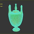 Ancient Decorative Vase With Two Handles Lid And Painted Figures Design 3d model