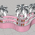 Booth Shaped Booth Nakajima Booth Display Stand 3d model