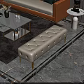 Elegant Modern White Upholstered Sofa Bench With Button Tufted Design And Gold Metal Legs